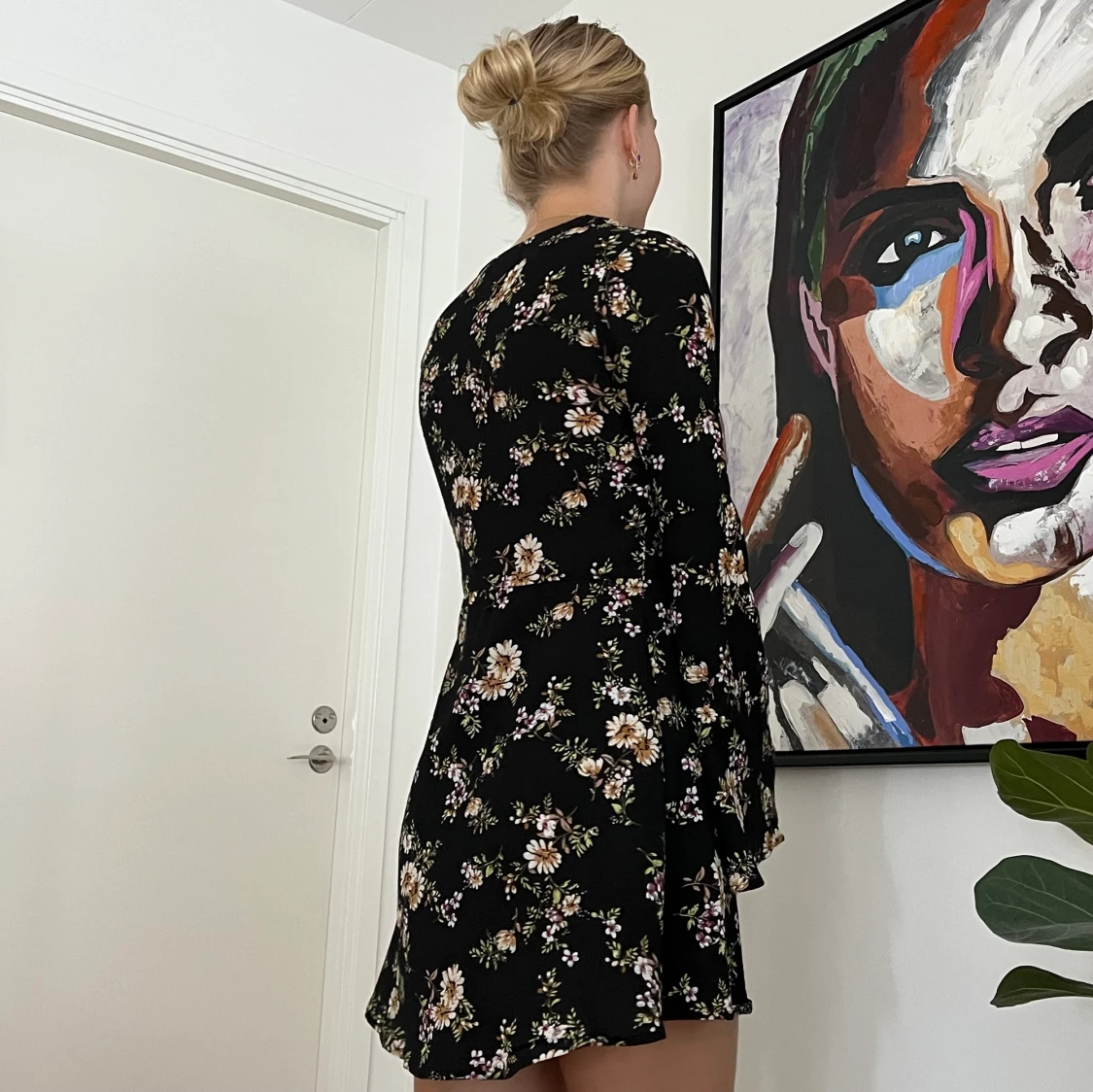 Blommig klänning  - 90