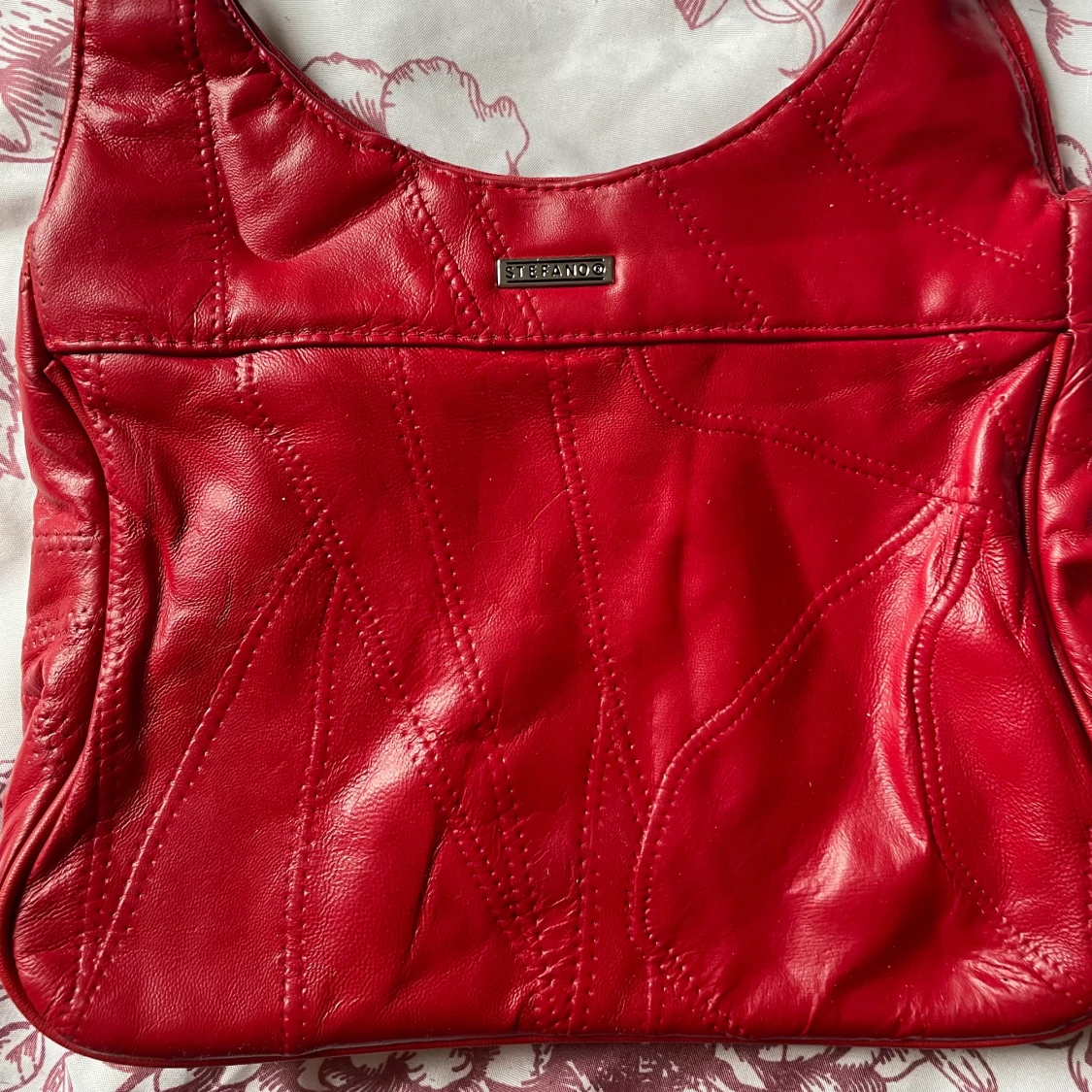 Röd vintage väska - 90