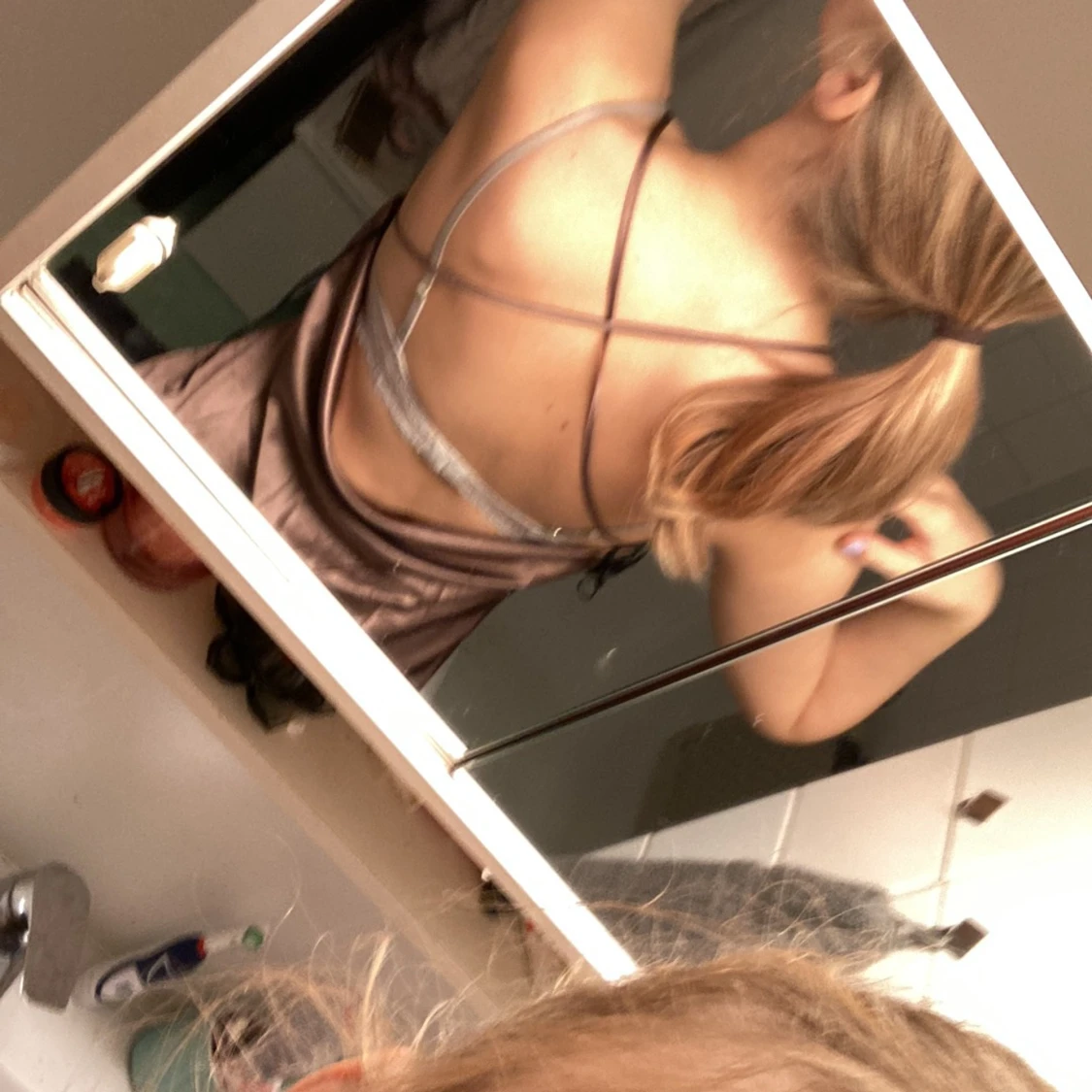 Klänning i satin - 91