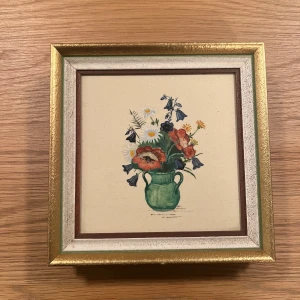 Tavla - Tavla med motiv blommor