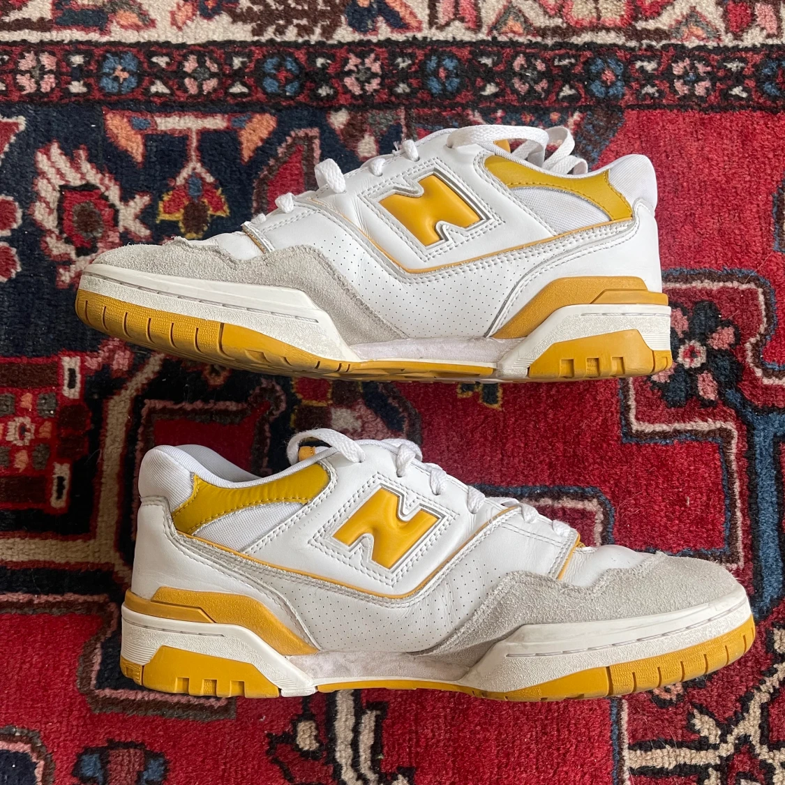 New Balance 550 Sea Salt Varsity Gold  - 90