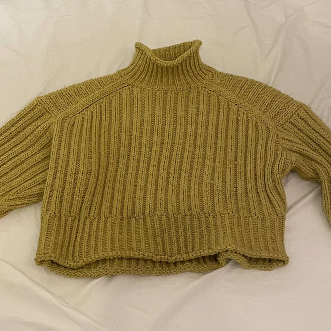 Grön stickad tröja - 91