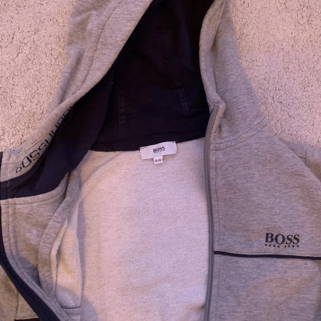 Hugo Boss zip hoodie (grå) - 90