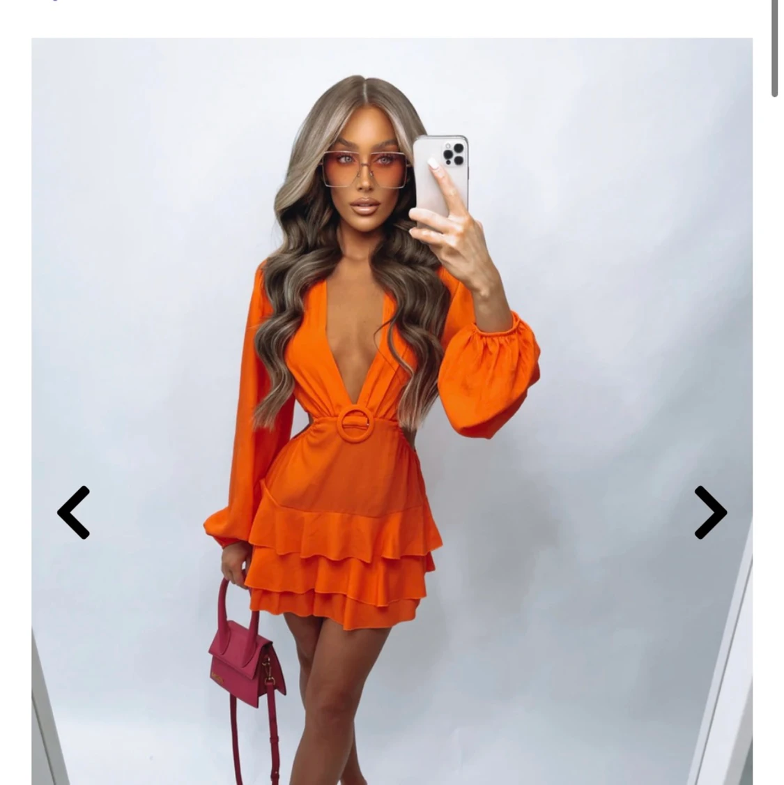 Orange klänning