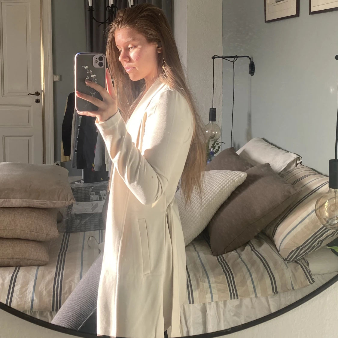 Ljusbeige Trenchcoat/jacka - 90