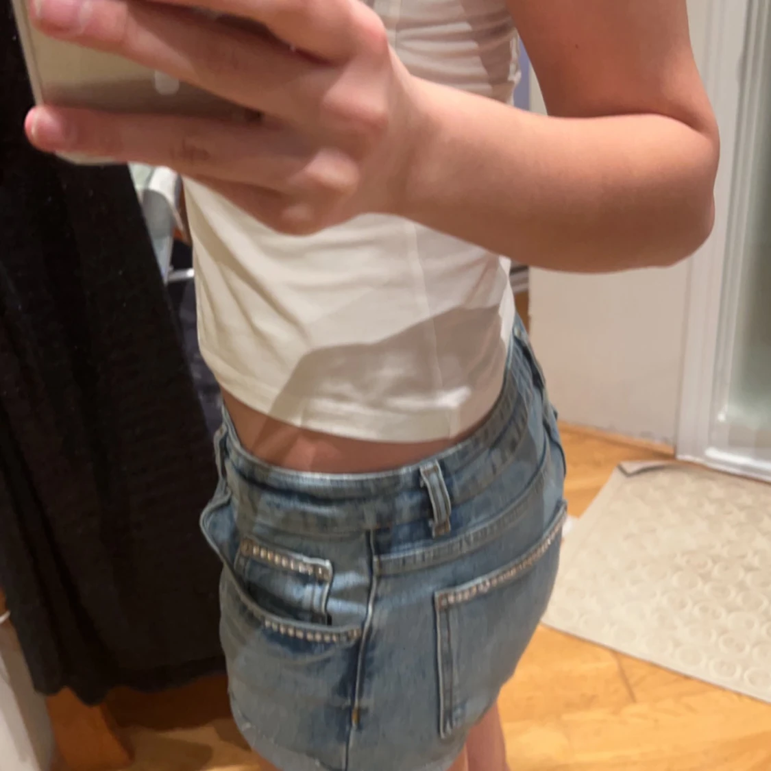 Lågmidjade jeansshorts ❤️ - 91