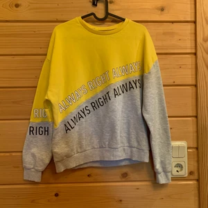 Sweatshirt Always right - En enkel sweatshirt från new yorker, bra skick, inga skador eller fläckar. Har dock klippt ut lappen där bak så den finns inte kvar.