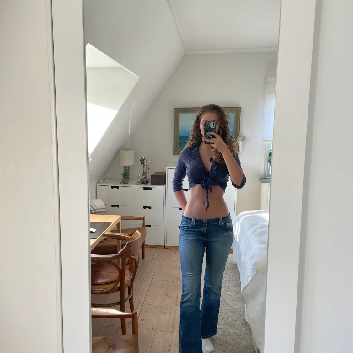 Y2k-kofta med knytdetalj - 91