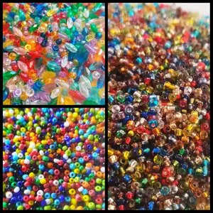 KAMPANJ! 1300 PACK Pärlor - 49 KR (Ord. 129 KR)  ----  Paket med 1300st pärlor.  Innehåll:  1000st Glaspärlor Seed Beads Golden Mix 2mm  200st Glaspärlor Seed Beads Fruity Mix  100st Crystal Mix Pärlmix 5-10mm 