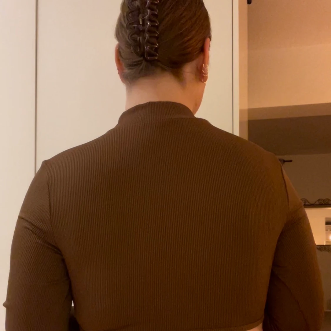 Långärmad crop top - 90