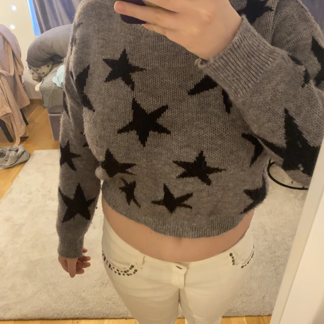 Stickad magtröja - 91