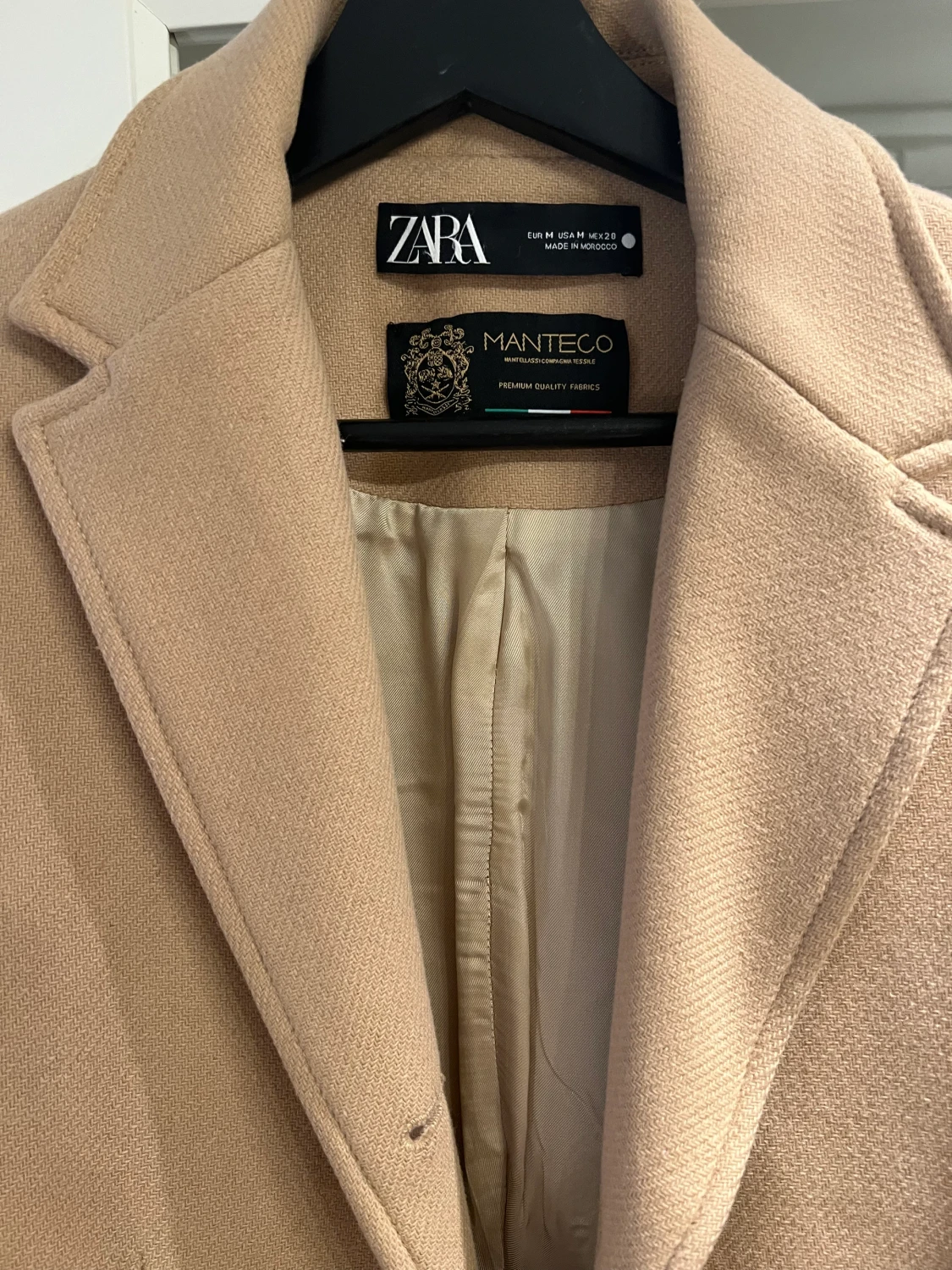 Zara Manteco Ull Kappa perfekt skick storlek 38 - 90