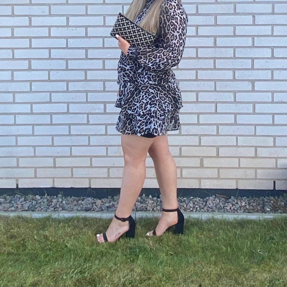 Leopardmönstrad klänning 