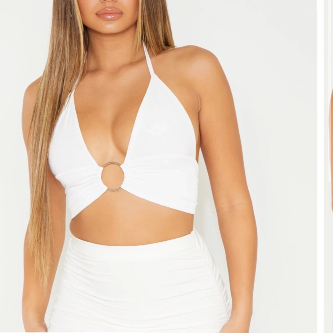 Vit topp från pretty little thing