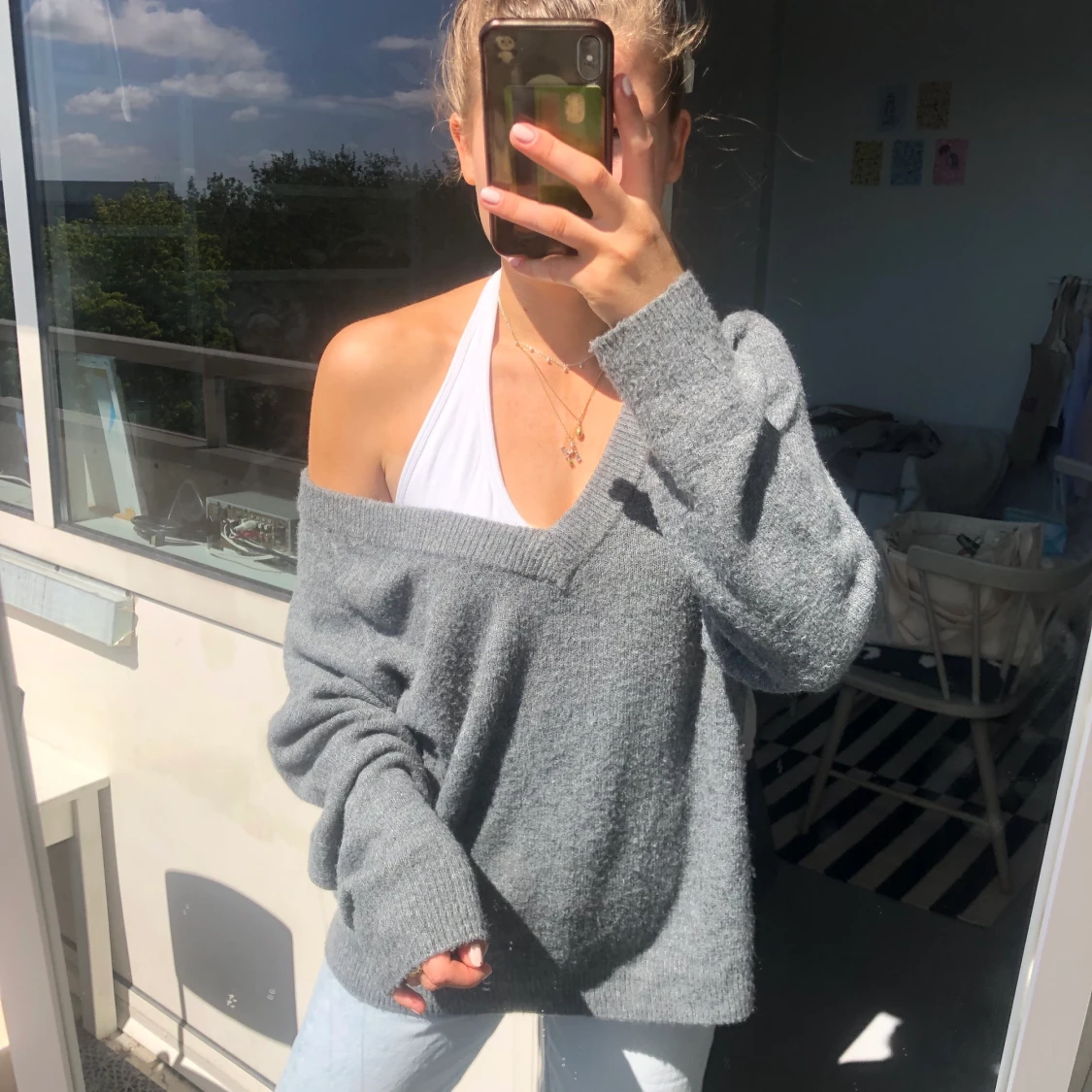 Stickad tröja  - 90