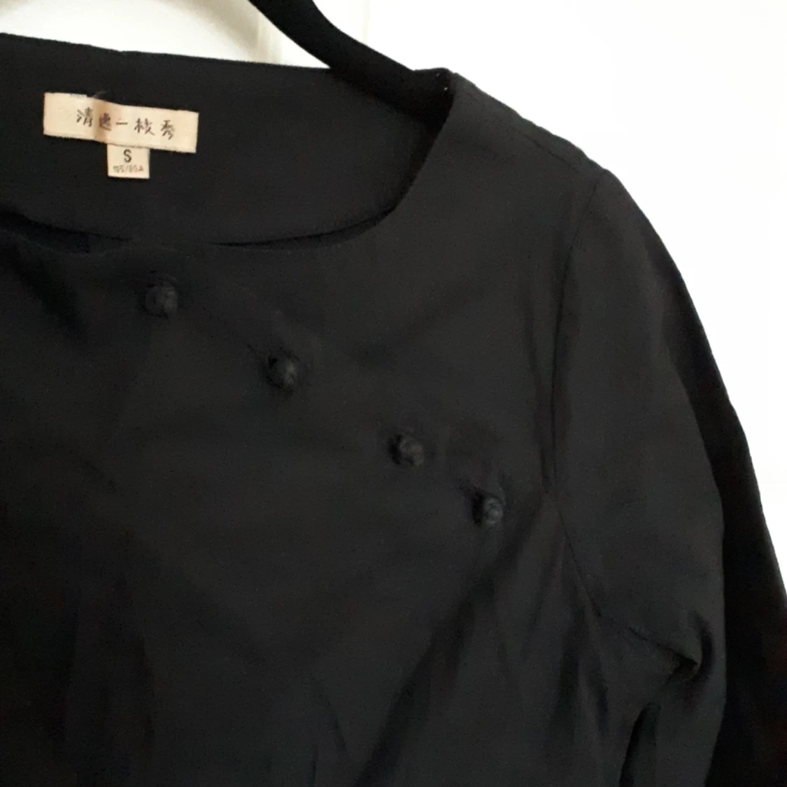 Kinesisk unik svart blus - 90