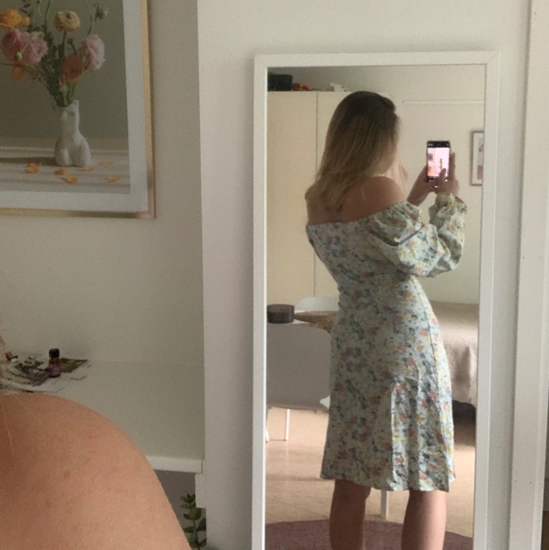 Blommig långklänning - 90