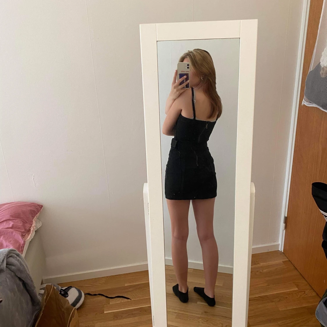 Svart denim klänning  - 91