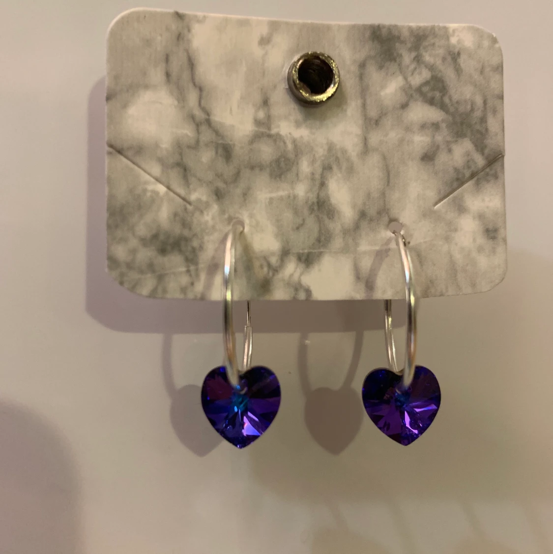 Äkta silver och Swarowski örhängen (NYA) - 91