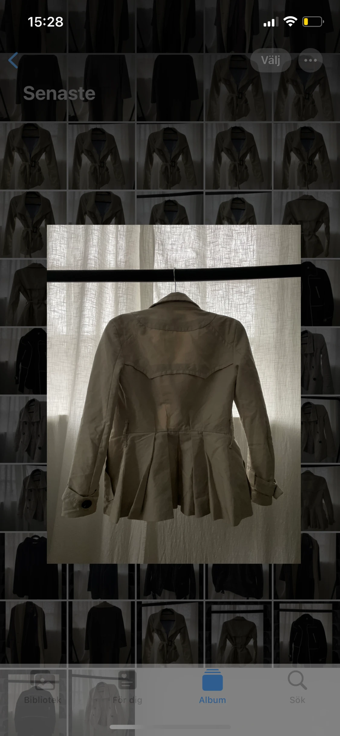 Kort trenchcoat  - 90