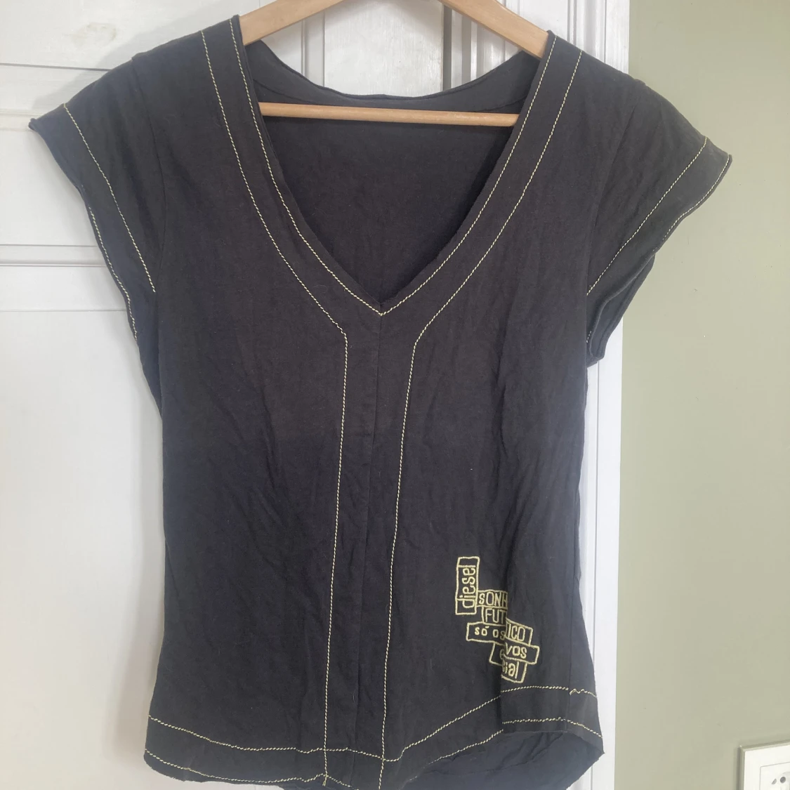 Tajt kortärmad tröja