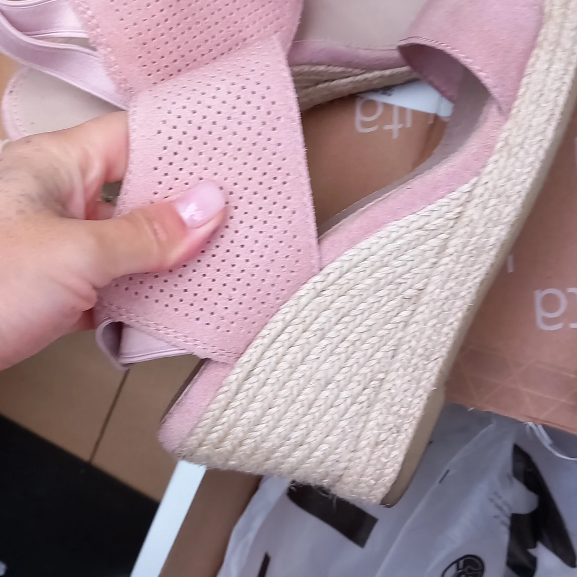 LILAC PINK Platform Sandals Heels from TK Max - 90