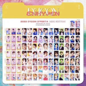 Member set Enhypen D’Icon D’Festa mini version - Ett member set innehåller 14 photocards från D’Icon D’Festa mini version på valfri member. Official, bra skick (helt nya oöppnade). Det blir alltså 140 kr för 14 pcs. Kvar: Heeseung. Detta kit kom ut denna vintern.