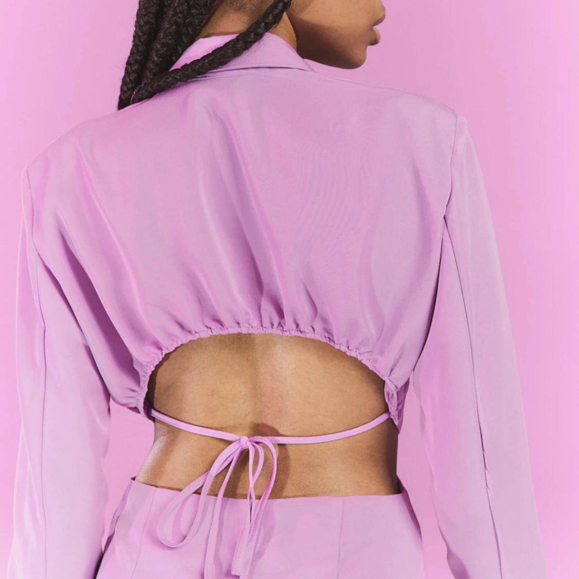 Lila cut-out jacket klänning  - 91