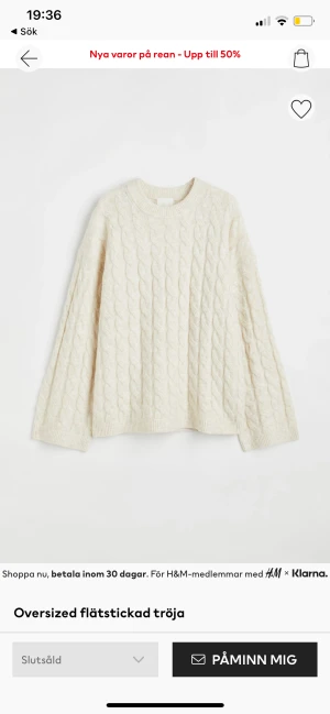 Stickad tröja  - Stickad tröja från HM strl M 230+ frakt 