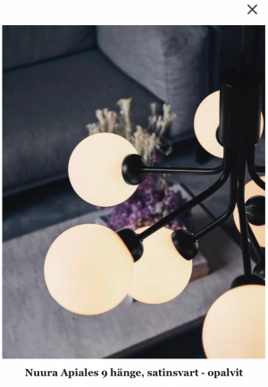 Nuura lampa i oöppnad förpackning  - Hej på er! Jag säljer en jätte fin lampa som är köpt för ca 20400 på Nuura.com mycket fin lampa och funkar i vilket rum som helst skulle jag säga. Väldigt bra kvalité på deras belysning!  Säljer för 12000kr men kan diskuteras vid snabb affär :)