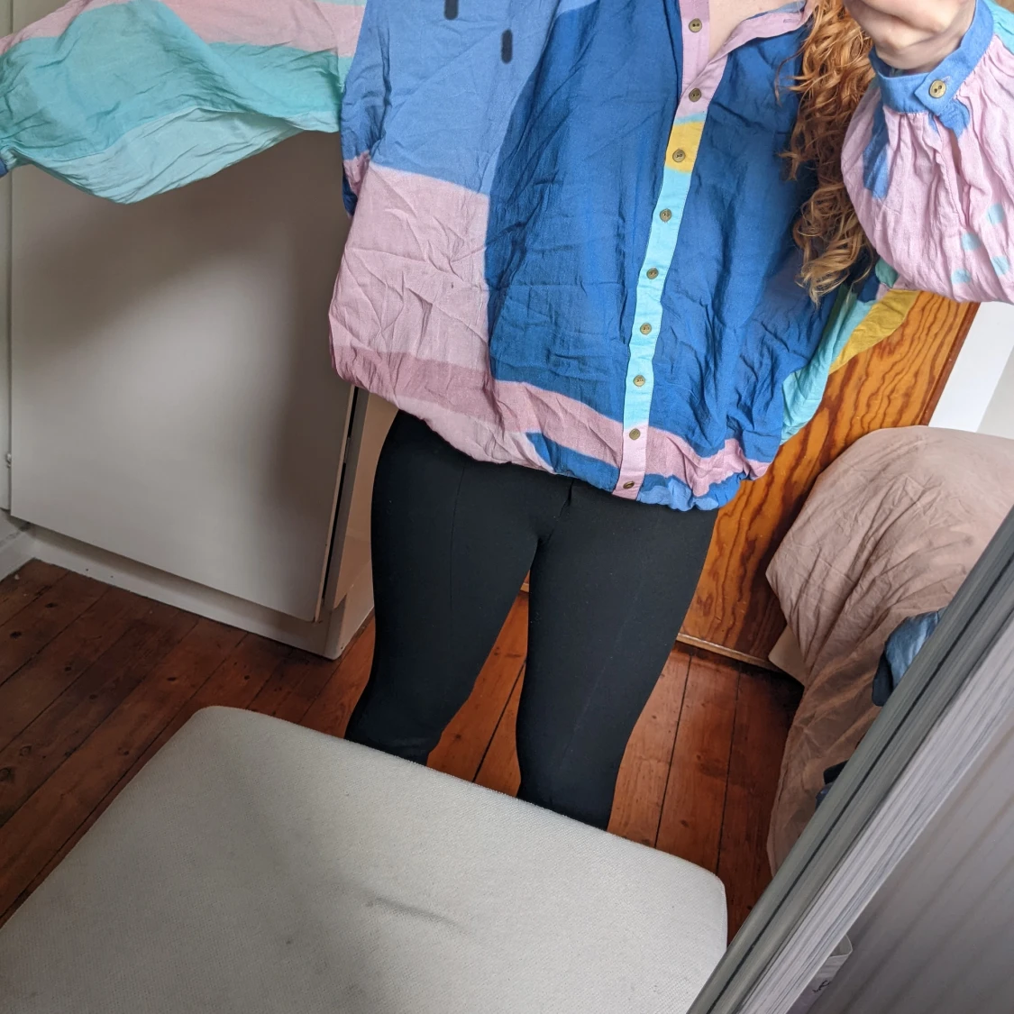 Elasticated shirt blouse - 90