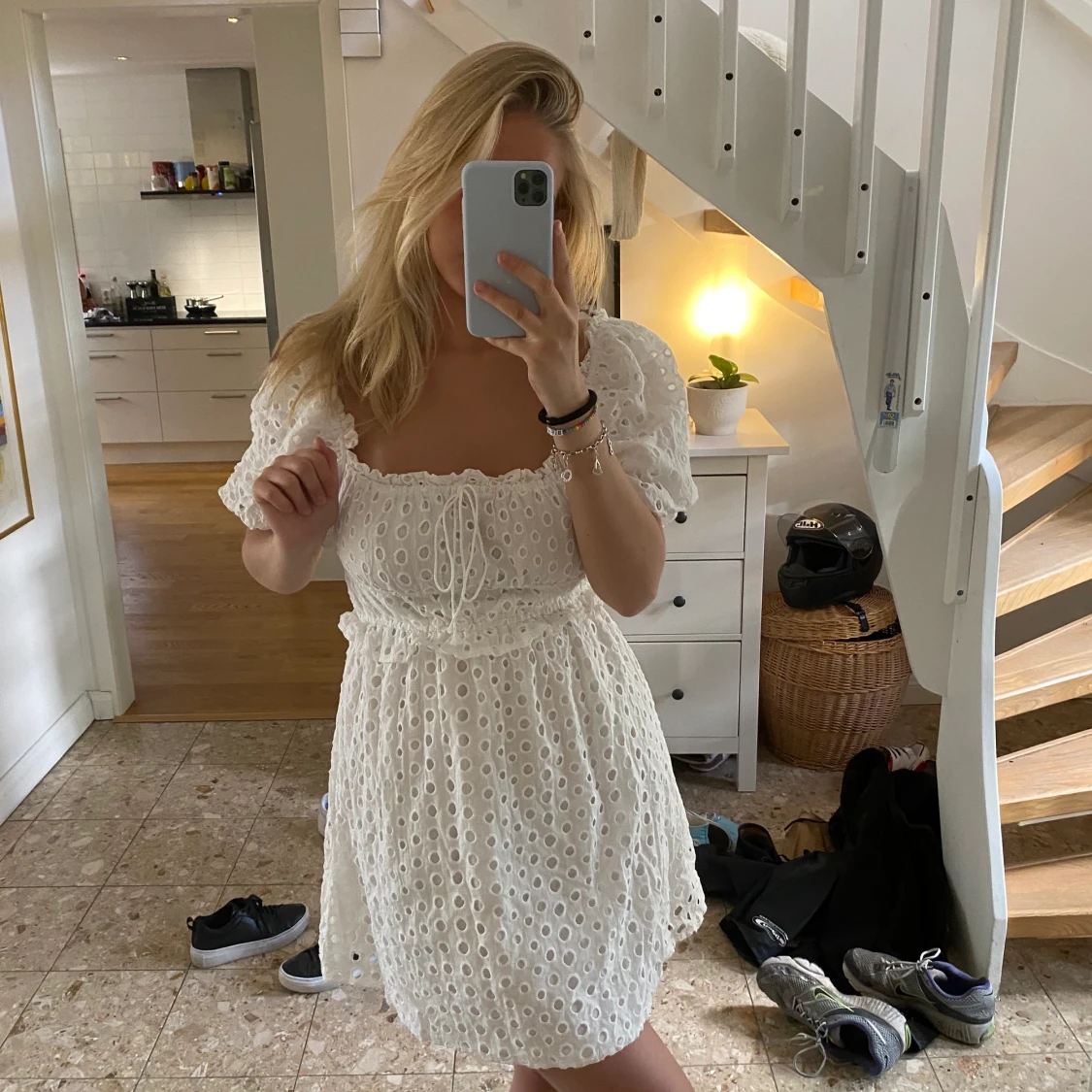 Vit klänning  - 91