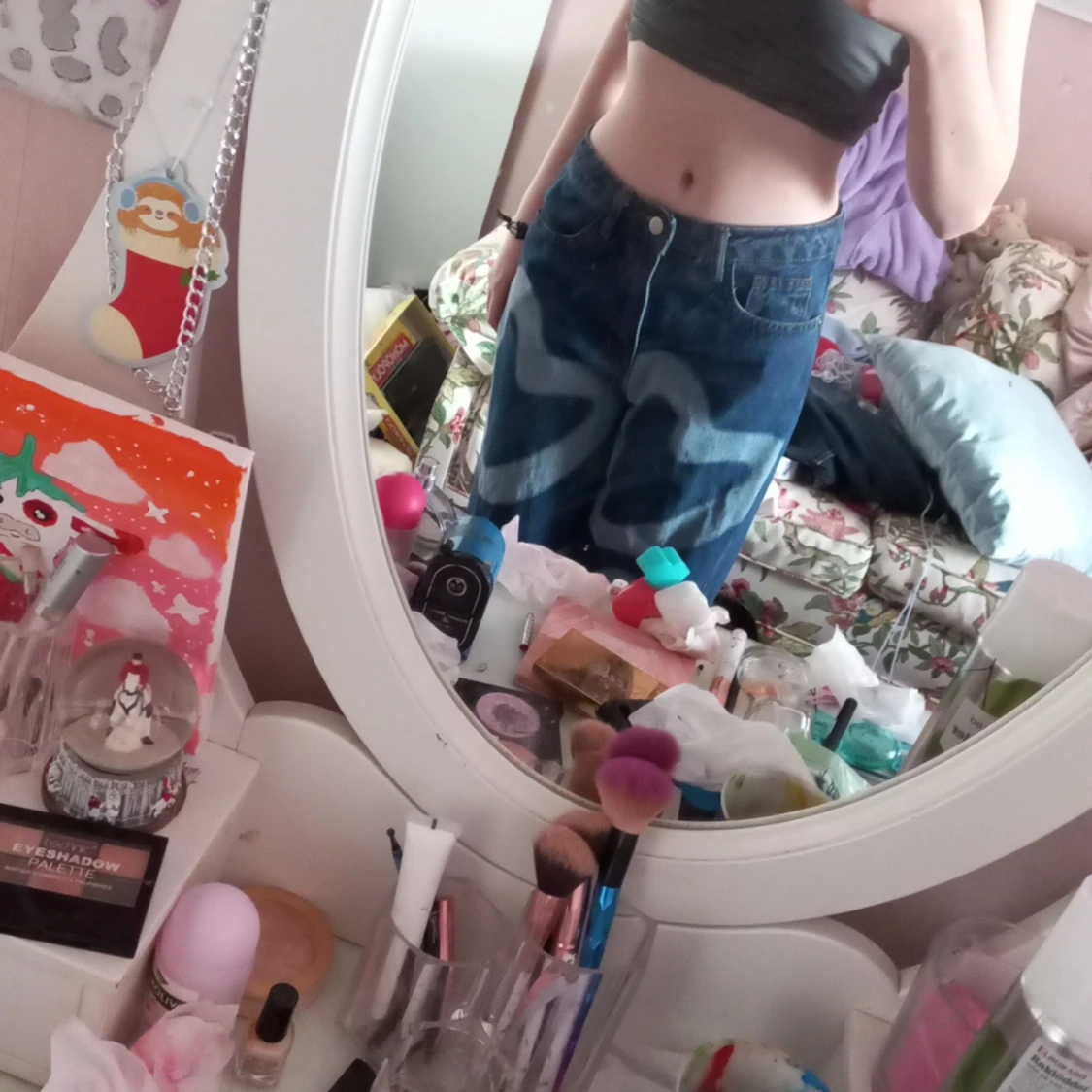 Jeans med hjärtformat - 90