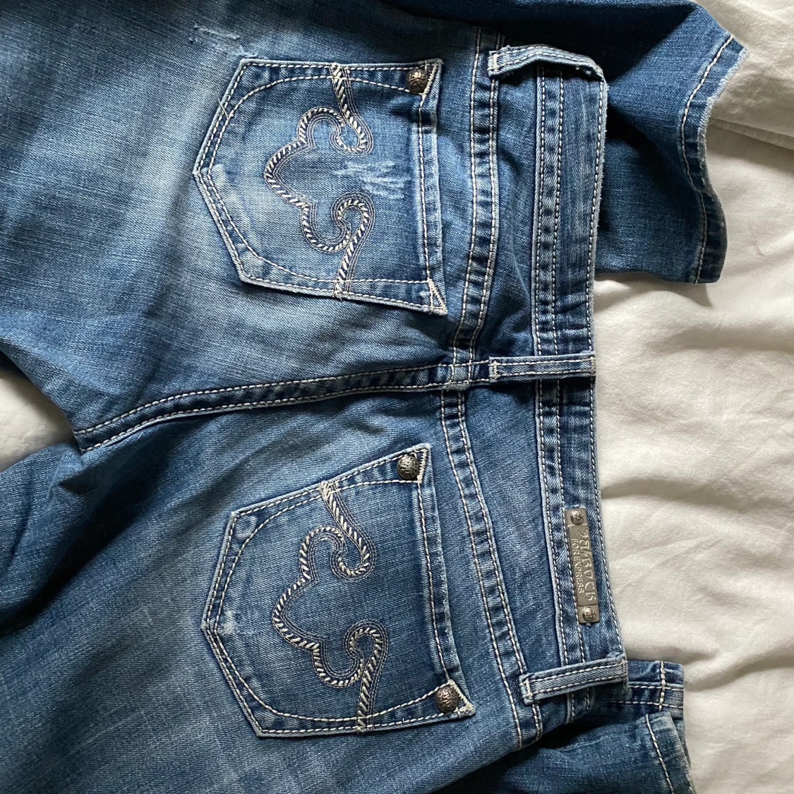 Lågmidjade bootcut jeans 