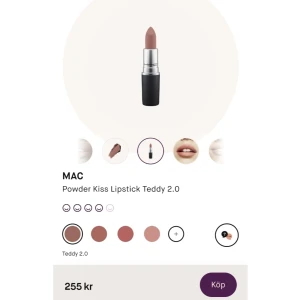 MAC Velvet Teddy 2.0 - Ca 90% kvar. Fraktsumman blir 15kr (frakt m frimärke) vid direkt swish till mig, välj ej Köp Nu isåfall. Samfraktar för minsta möjliga frakt kostnad för dig. Kontakta mig angående detta
