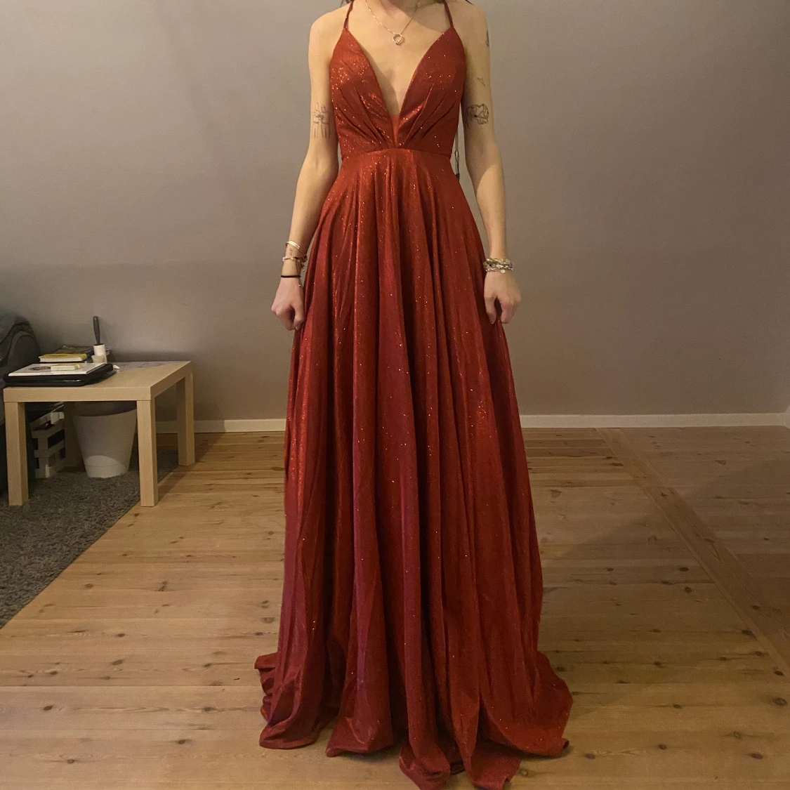 Balklänning röd - 90