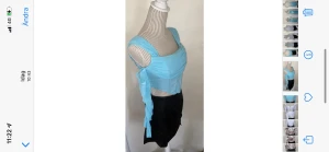 Ljus blå Fest topp/korsett - En ljus blå fest topp/korsett i stl small / 36💙aldrig använd. Går att ha bh i men även ingen bh i💙helt oanvänd 