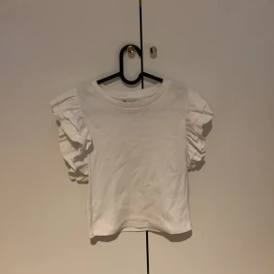 Zara topp - En jätte fin trendig zara topp som är perfekt till julafton, säljer pga liten användning, st L men skulle säga sitter som en S, OBS tryck inte på köp direkt💞
