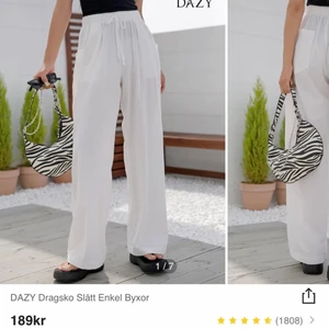 Linnebyxor från Shein - Jag säljer mina linnebyxor för att dom har blivit förkorta. Använda max 5 gånger. Jag som är 1,74 tycker dom är förkorta för storleken L