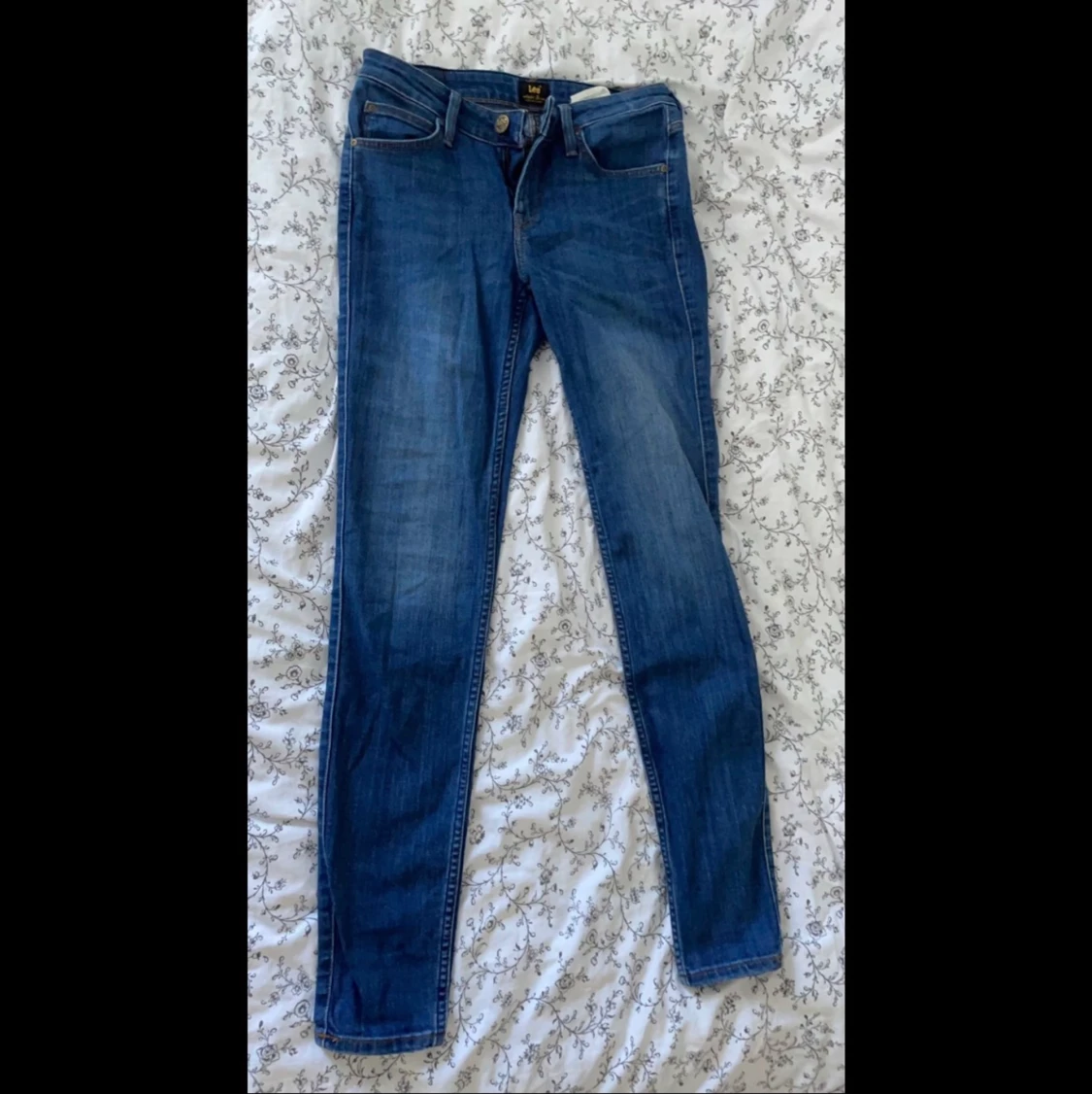 Blåa skinny jeans från Lee