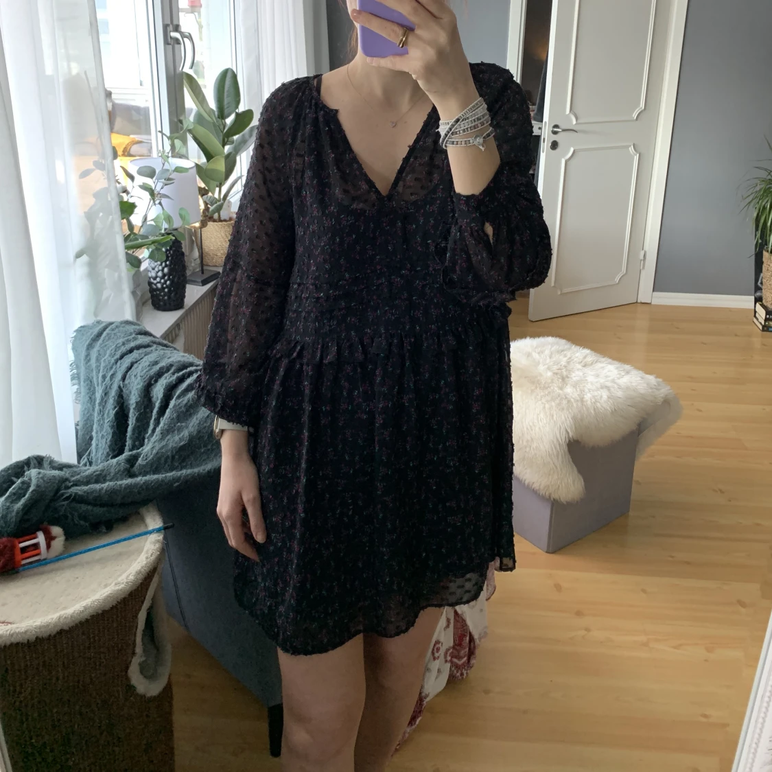 Blommig klänning från Zara