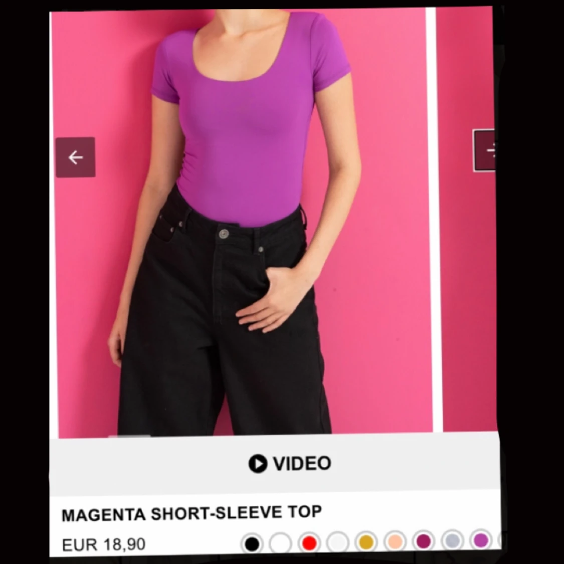 Lila tajt topp - 91