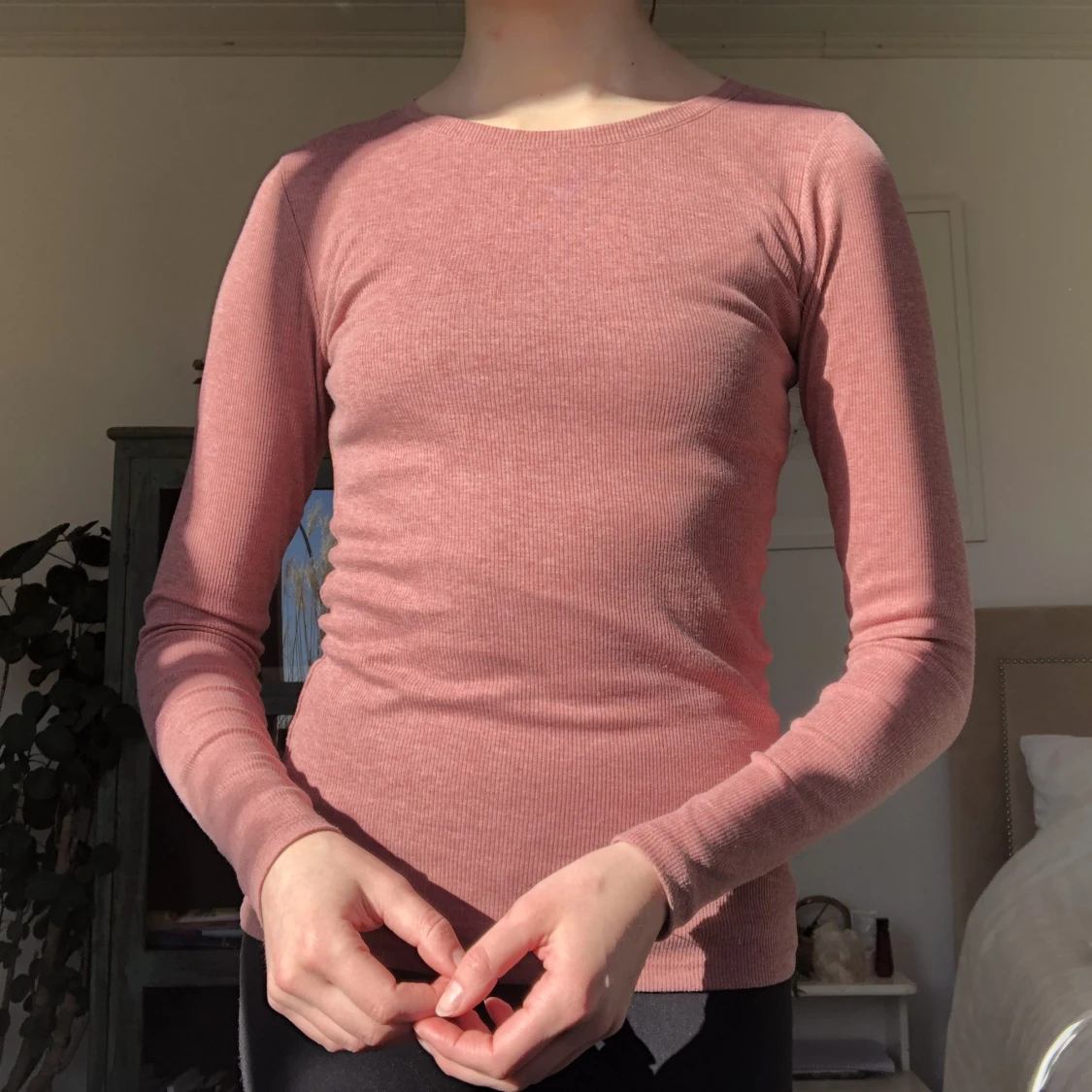 Rosa långärmad tröja