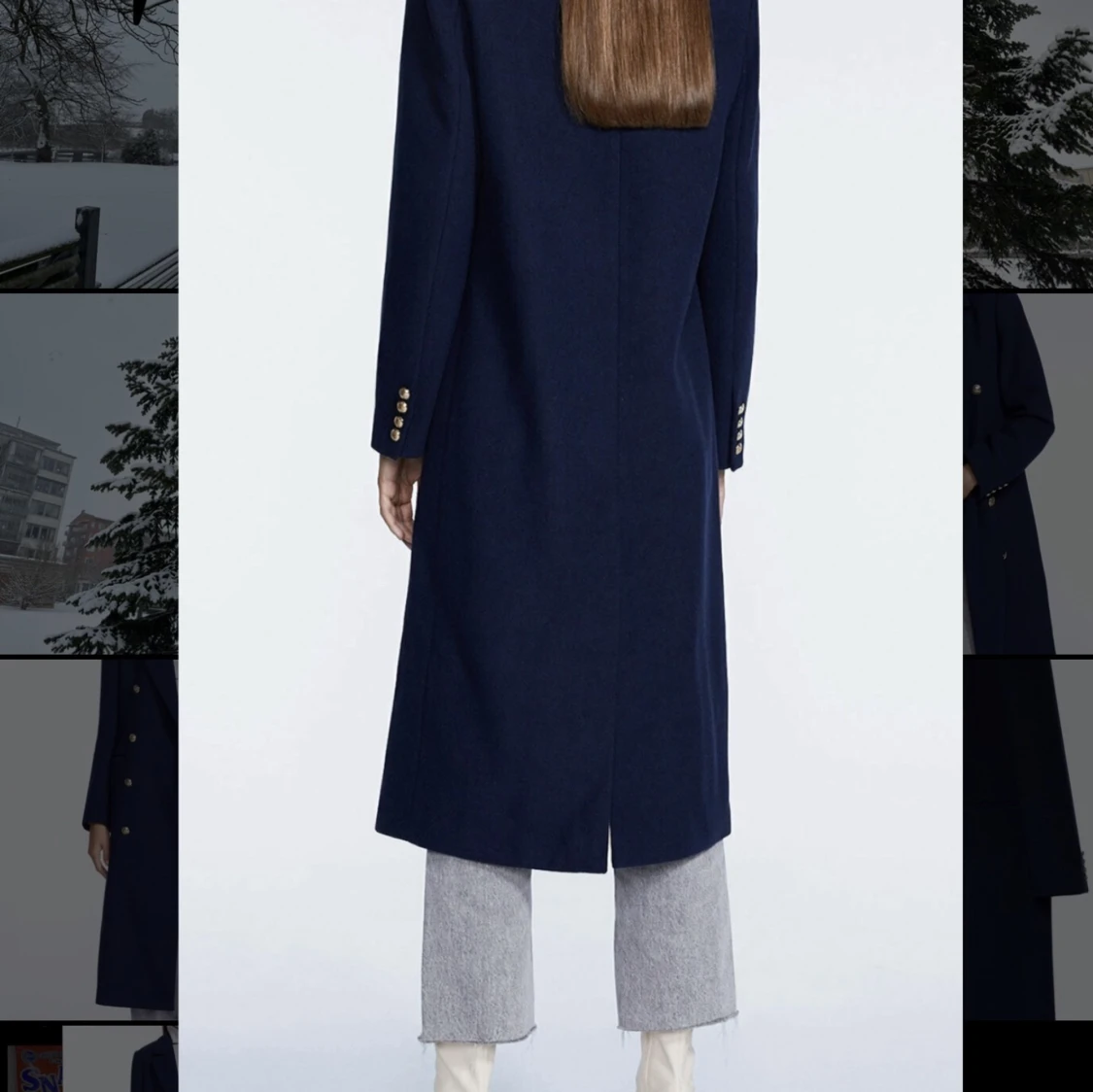 Klassisk kapa, marine blue , dark blue - 90