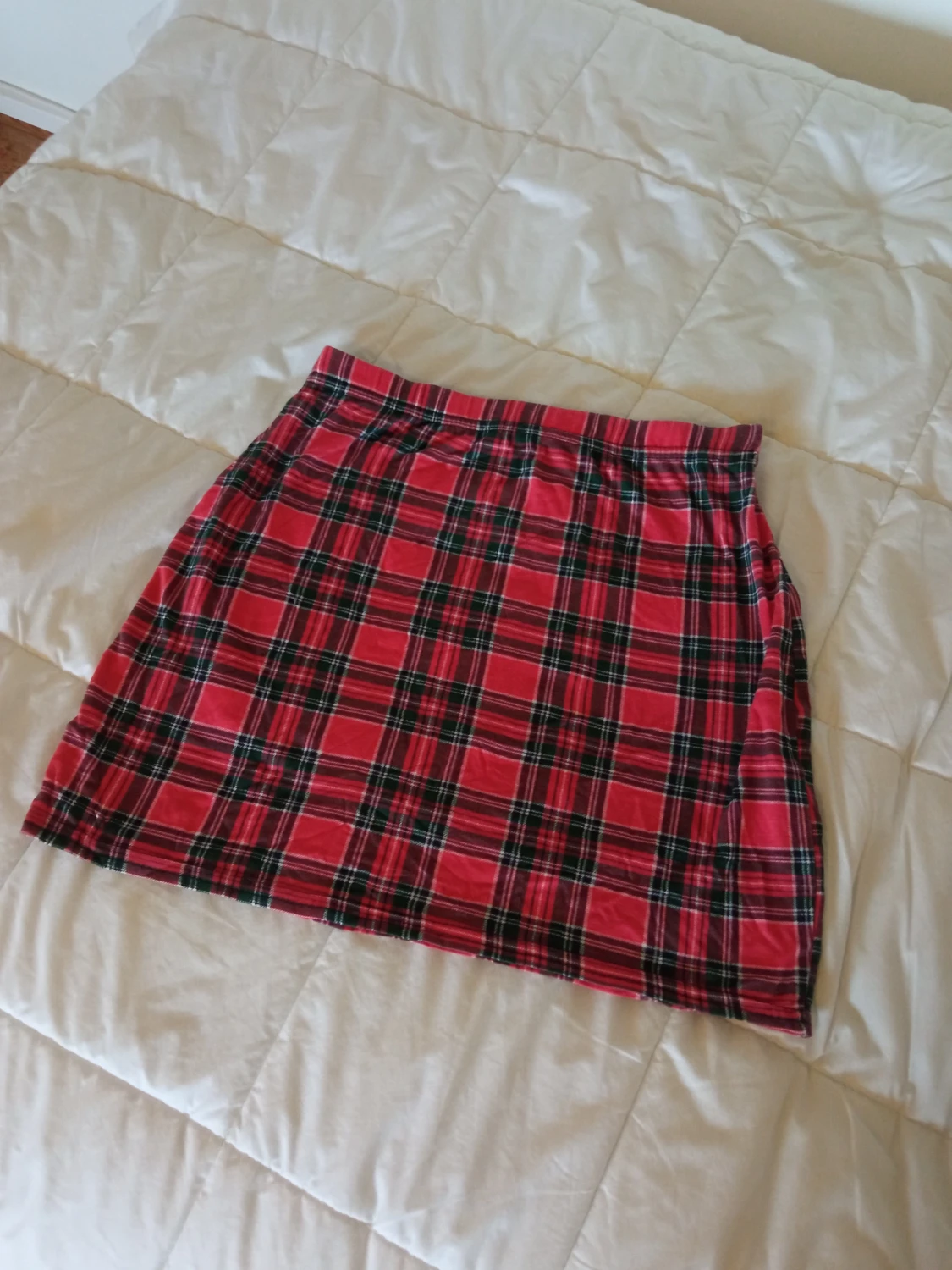 Boohoo plaid miniskirt