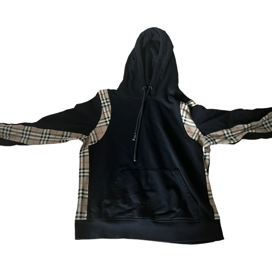 Burberry check mark hoodie