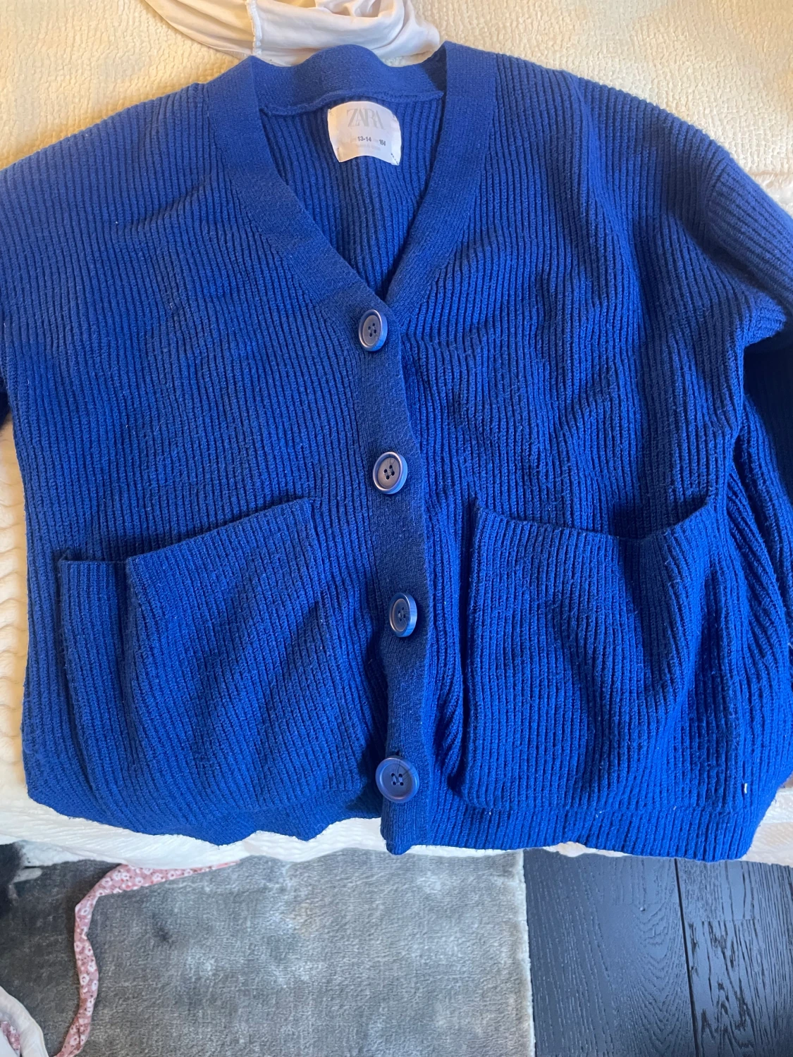 Blå kofta zara 
