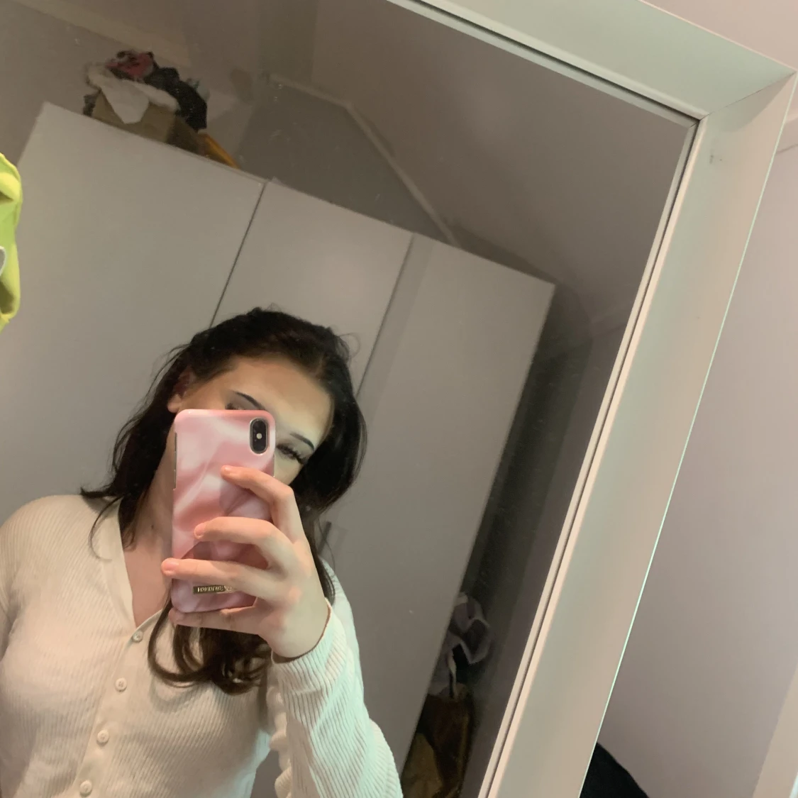 Croppad vit kofta  - 90