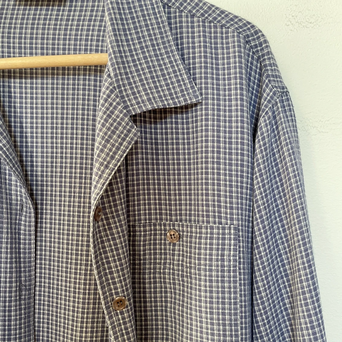 Rutig skjorta i oversize - 91