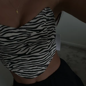 Zebra Korsett  - Zebra korsett från NA-KD, Storlek 34, dragkedja baktill.  Frakt tillkommer 